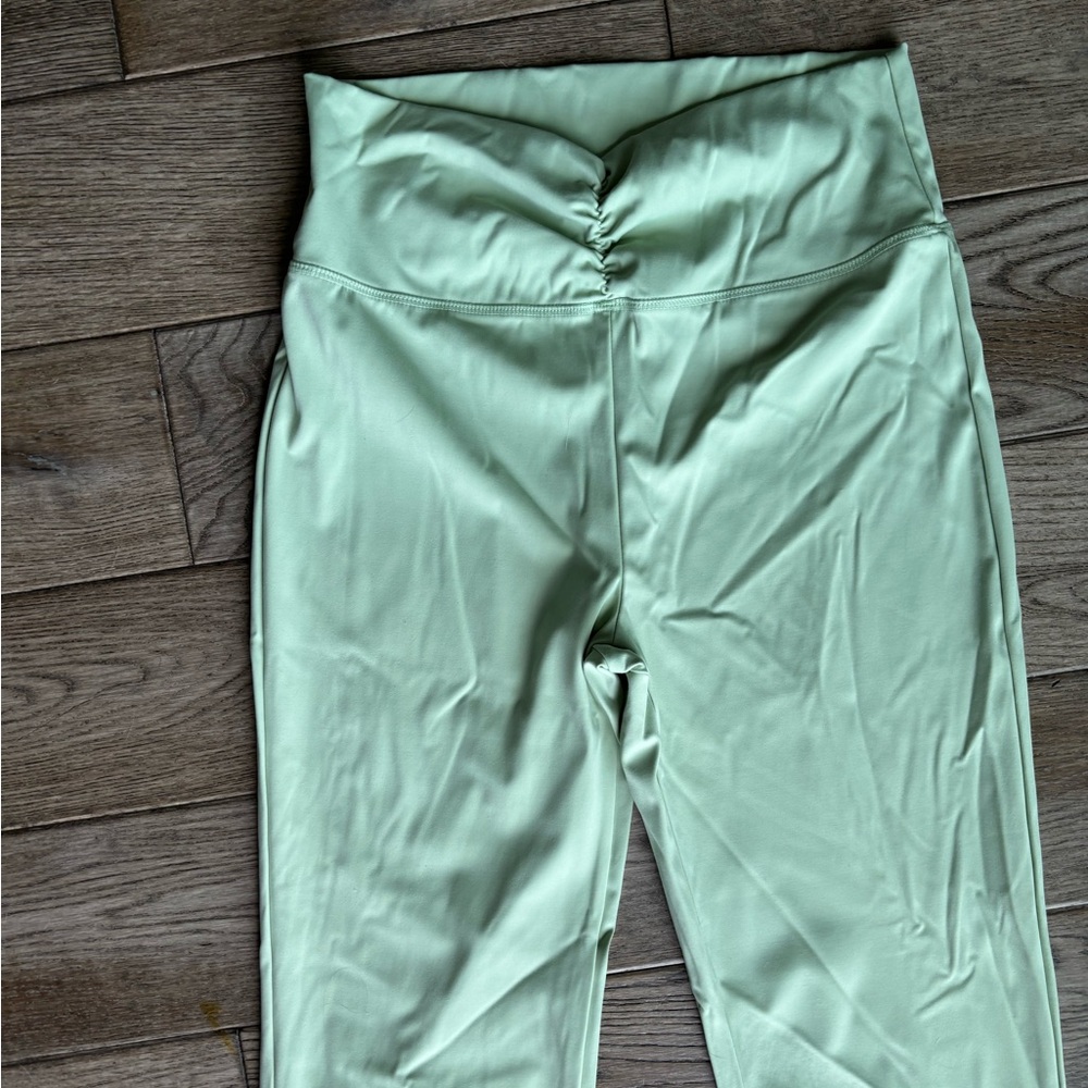 Fashion Nova Pilates Girl Active Flare Pant - Sage Size M - Picture 9 of 11